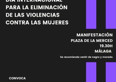 Manifestación del 25 de Noviembre de 2022 Plataforma Violencia Cero