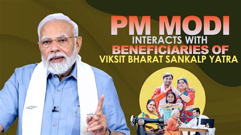 Prime Minister Narendra Modi Interacts With Beneficiaries Of Viksit