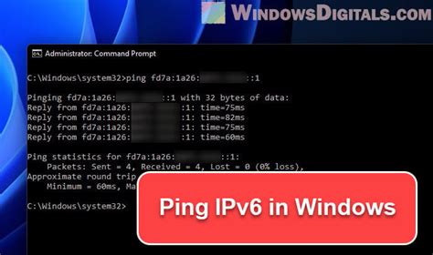 How To Ping Ipv Address In Windows