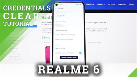 How To Clear Credentials In Realme Delete All Certificates Youtube