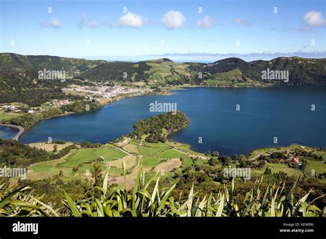 View From Miradouro Do Cerrado Das Freiras Into The Volcanic Crater