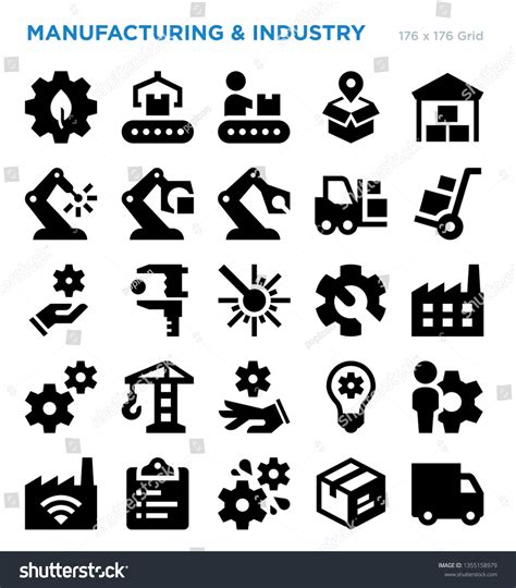 Industrial Icons Vector