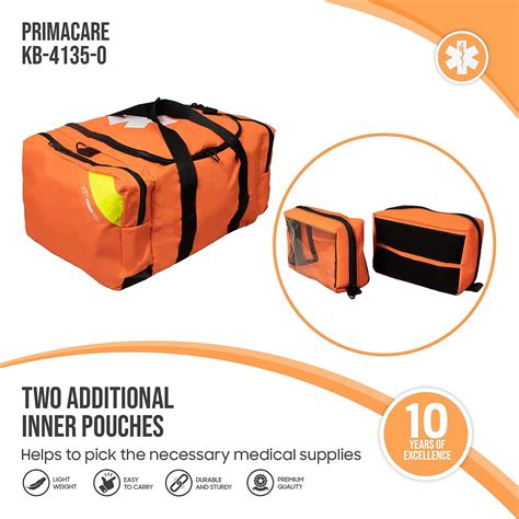 Primacare KB 4135 O First Responder Bag For Trauma 21 X15 X5