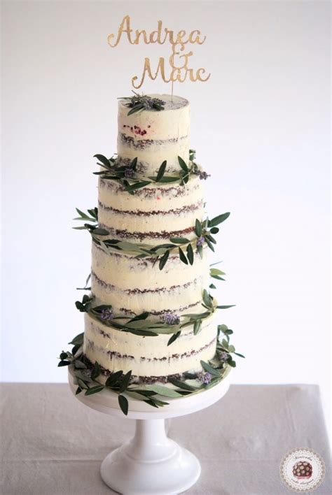 Tuscan Semi Naked Wedding Cake Tarta De Boda Mericakes Cake Designer