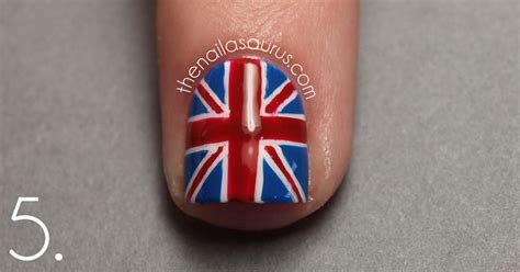 Union Jack Nail Art Tutorial The Nailasaurus Uk Nail Art Blog