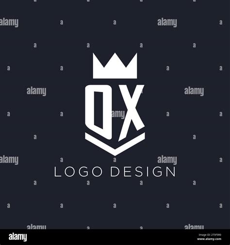 Ox Logo With Shield And Crown Initial Monogram Logo Design Ideas Stock