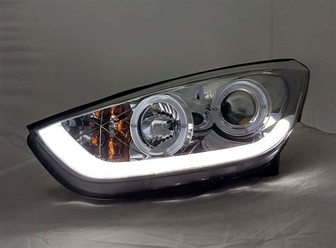 Farol Projetor Drl Led Hyundai Ix35 2009 Á 2016 Cromado Parcelamento