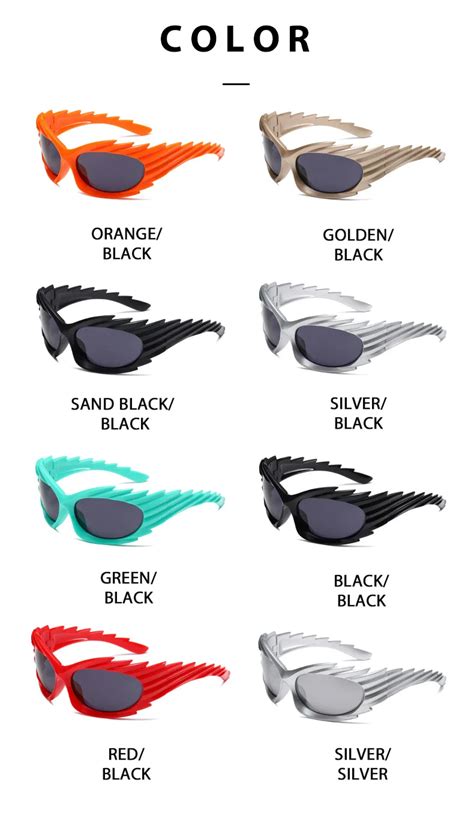 Spike Rectangle Sunglasses Free Global Delivery