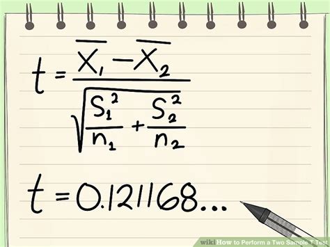 How To Perform A Two Sample T Test 11 Steps With Pictures