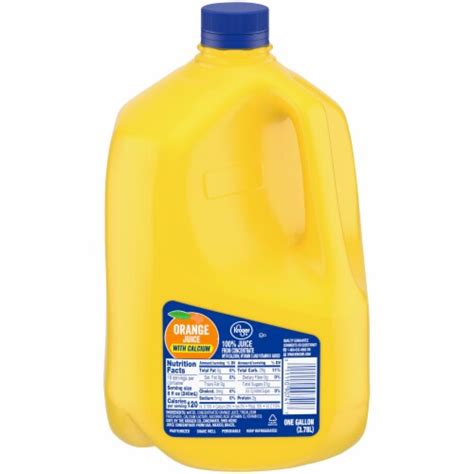 Kroger Orange Juice With Calcium 1 Gal Kroger