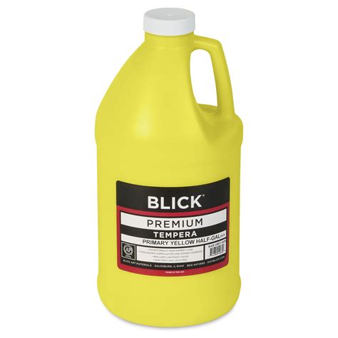 Blick Premium Grade Tempera Primary Yellow Half Gallon Michaels