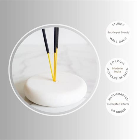 Carrara Incense Holder Byora Homes White White Indian Marble