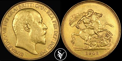 1902 Edward VII 5 Pound Gold Sovereign Coins And Collectables