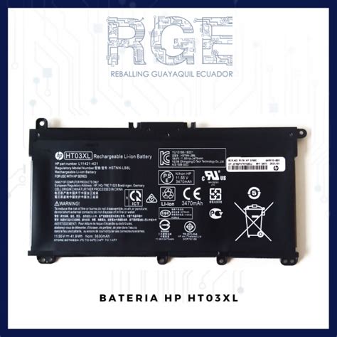 Bater A Hp Ht Xl Tf Xl Para Laptop Gw Cw Da Ce Cf