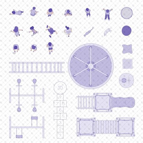 Flat Vector Childrens Playground Top View Toffu Co Kids Playground