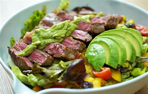 Runtasty Salat Mit Steak Avocado Whole 30 Brasil Steak Salat