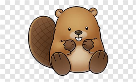 Beaver Drawing Cartoon Clip Art - Heart - Brown Cute Transparent PNG