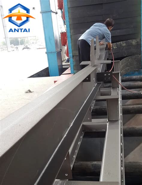 H Channel I U Profile Beam Steel Structure Surface Cleaning Shot