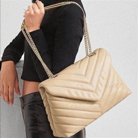 Bags Leather Nude Quilted Flap Chain Shoulder Bag New Poshmark