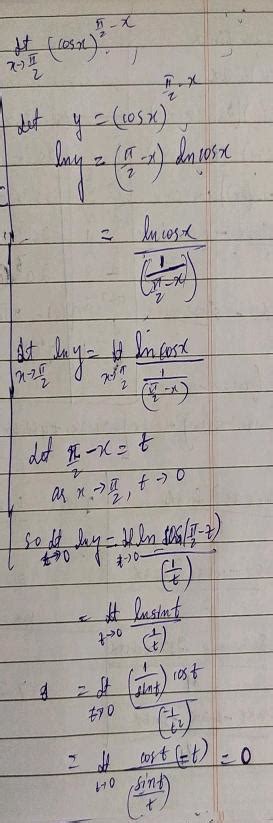 Lim X Rightarrow Pi 2 Cos X Sqrt 1 2