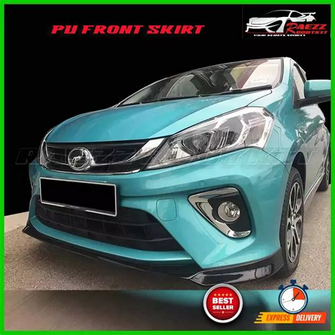 READY STOCK Barang Cun2 Perodua Myvi G3 2018 2021 PU Front Skirt