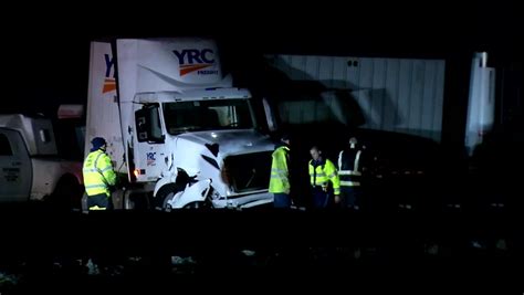 1 Dead In Mass Pike Crash Involving Tandem Tractor Trailer