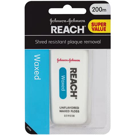 Reach Dental Floss Waxed 200m - Chemist Warehouse