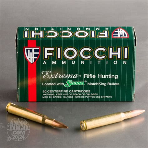 30 06 Ammunition For Sale Fiocchi 168 Grain Hollow Point Boat Tail Hp Bt 20 Rounds