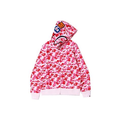 Bape Abc Camo Shark Full Zip Hoodie Pinkbape Abc Camo Shark Full Zip