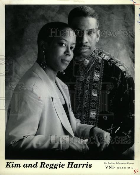 1995 Press Photo Reggie Harris Kim Neat Suit Beautiful Rrw17129