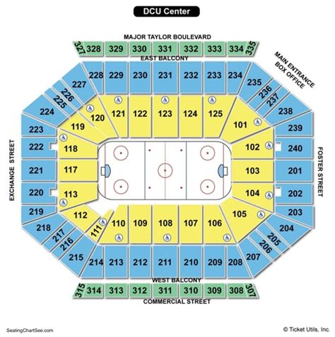 DCU Center Seating Chart | Seating Charts & Tickets