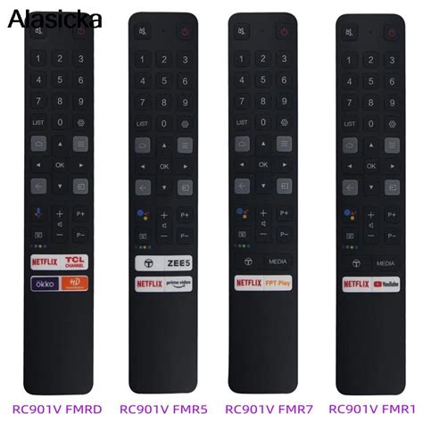 Remote Control RC901V For TCL Replaced Smart TV Remote Control RC901V