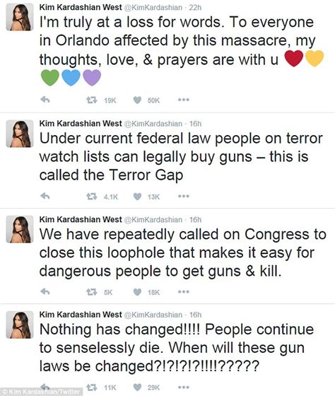 Kim Kardashian Blasts Senate For Gun Measures In The Wake Of Orlando Shooting Daily Mail Online