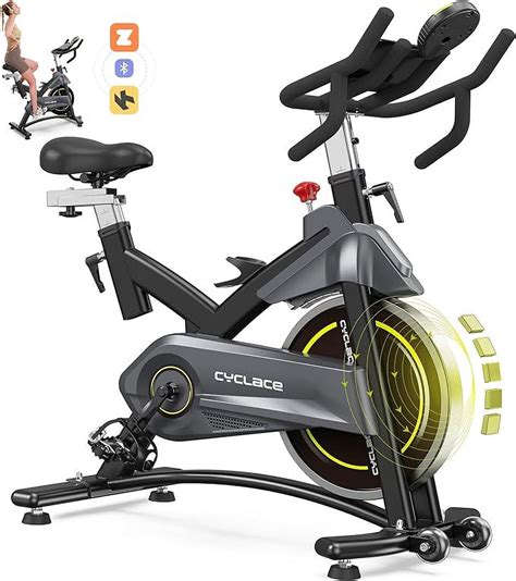 Cyclace PRO Magnetic Exercise Bike 003C 350lbs Indoor Cycling Bike Stationary Bike With Tablet ...