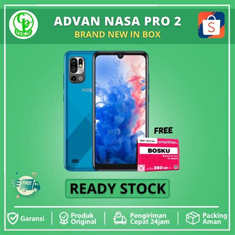 Jual Advan Nasa Pro 2GB 32GB RAM 2GB ROM 32GB Blue Biru Black Hitam