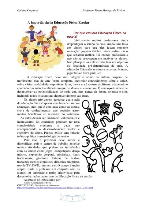 Atividade F Sica Texto De Educa O Fisica Interpreta O E Gabarito Hot