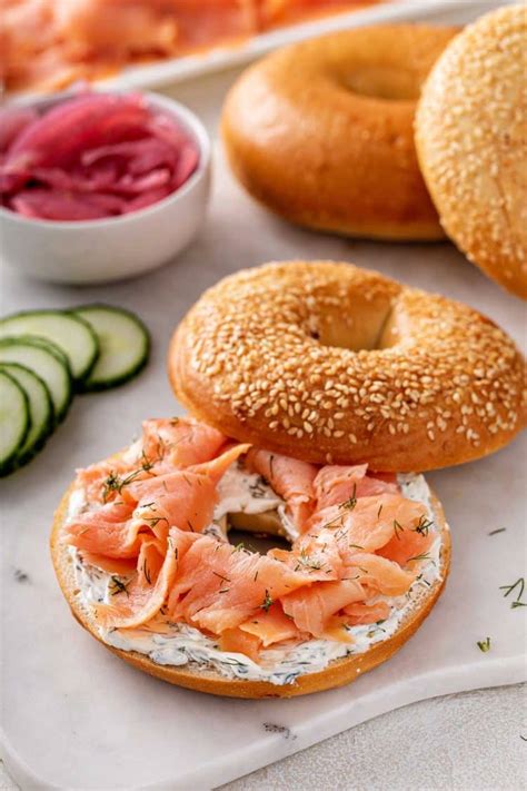 Smoked Salmon Bagels Lemon Blossoms