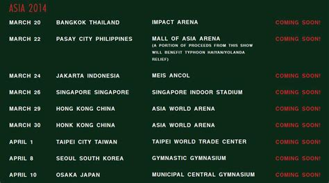 Bruno Mars Tour 2024 Asia Glori Kalindi