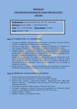 Programa Tic Ros Dr Arturo Illia Pdf