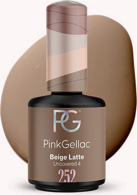 Pink Gellac Beige Latte Gellak Vegan Beige Glanzend Ml