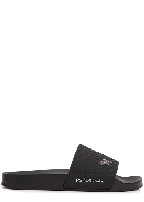 Buy Paul Smith Summit Logo Rubber Sliders S Black At 39 Off