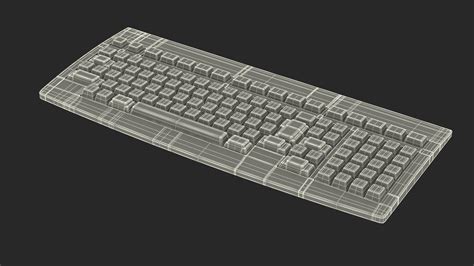 Mechanical Computer Terminal Keyboard Vintage 3D model - TurboSquid 2055954