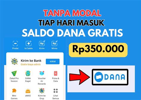 Tanpa Modal Tiap Hari Dapat Saldo Dana Gratis Rp Ikuti Cara