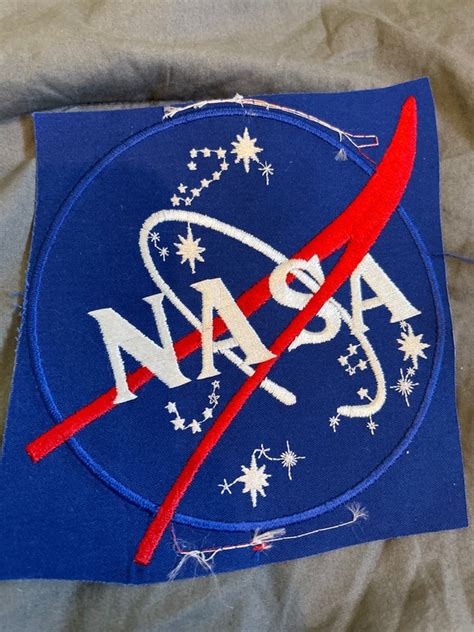 Official NASA Vector Meatball Logo Patch Lot of 2 See… - Gem