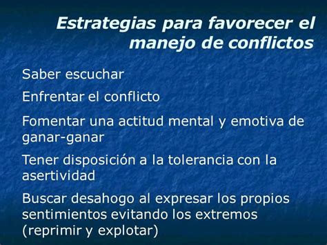 Manejo De Conflictos Definici N Del Conflicto Es El Choque Entre Dos O