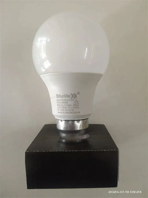 10W B22 Aluminum LED Bulb 6500K Cool White At 43 Piece In