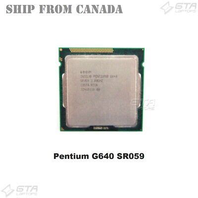 Intel Pentium G640 2 80GHz SR059 Socket 775 Dual Core CPU Processor EBay