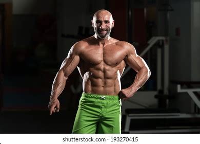 Male Fitness Model Naked Torso Showing Stock Photo Shutterstock