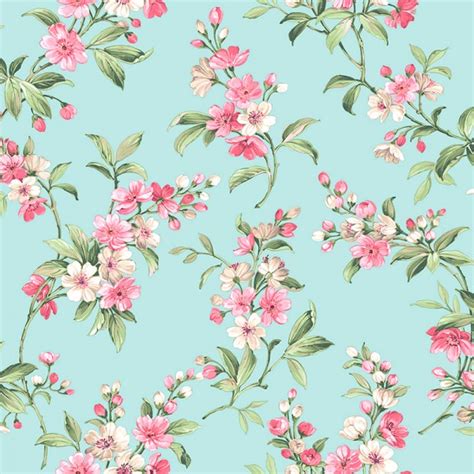 Papel Pintado Blooming Con Dise O Floral Cl Sico Flores Antiguas