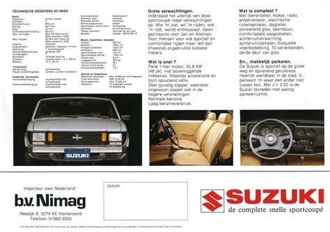 Suzuki Sc 100 Gx Brochure